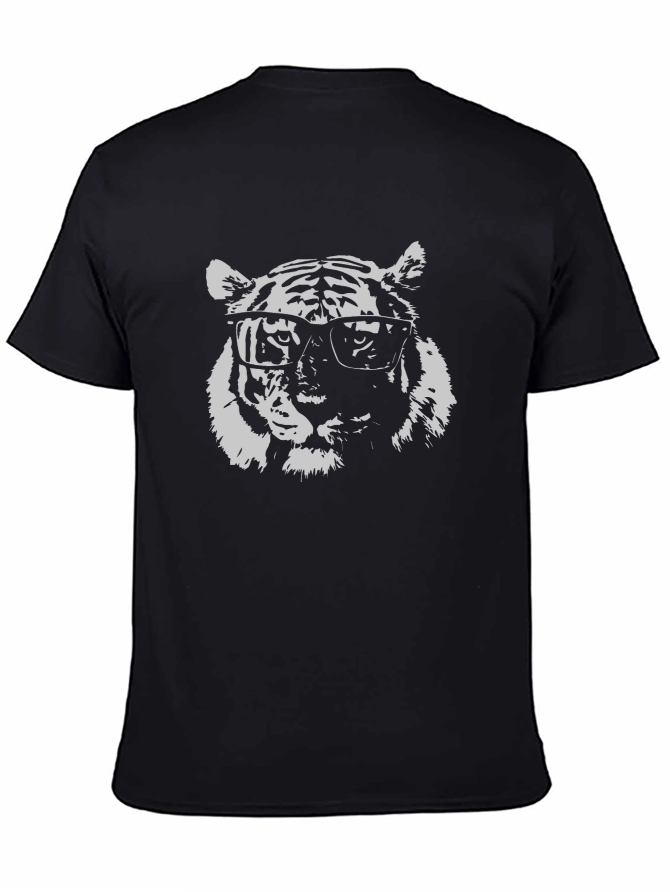 Cool Tiger Graphic Black T-Shirt