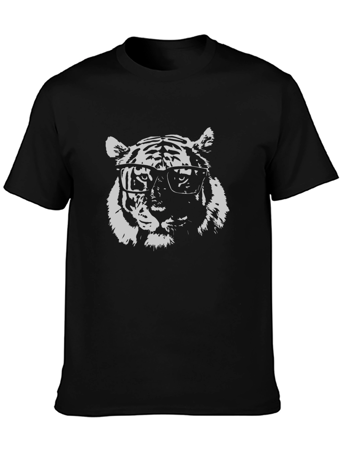 Cool Tiger Graphic Black T-Shirt