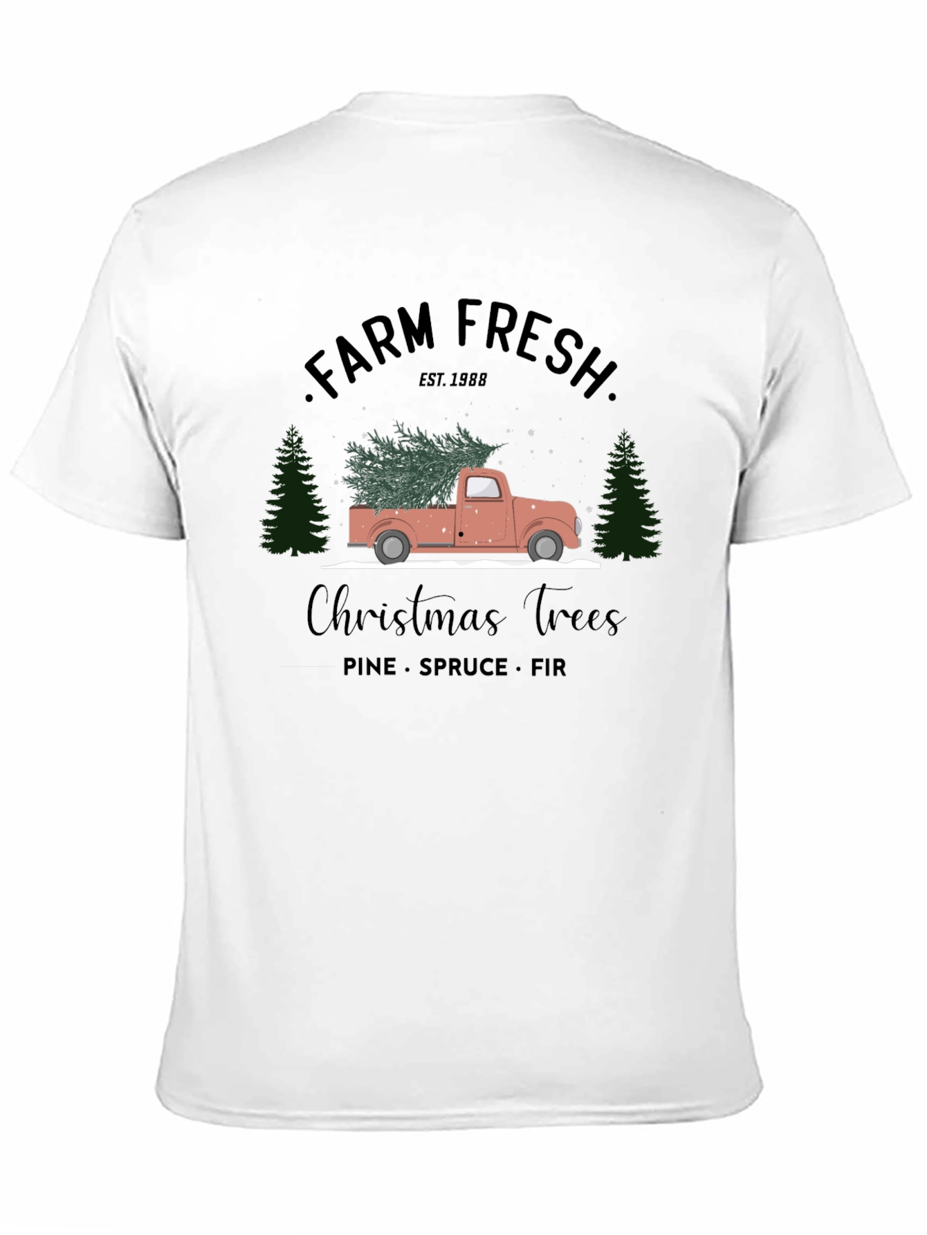 Farm Fresh Christmas Trees Graphic Tee