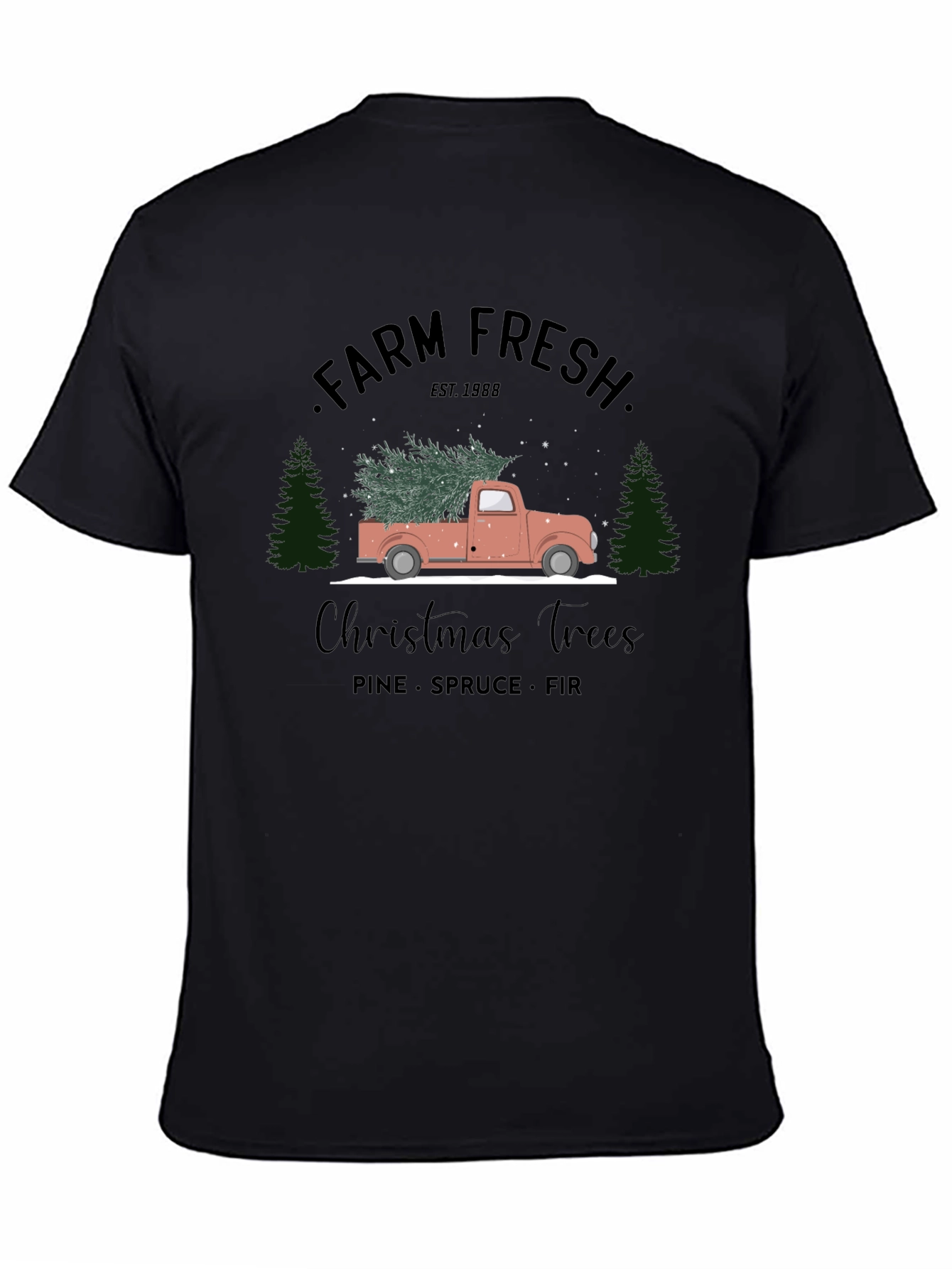 Farm Fresh Christmas Trees Graphic Tee
