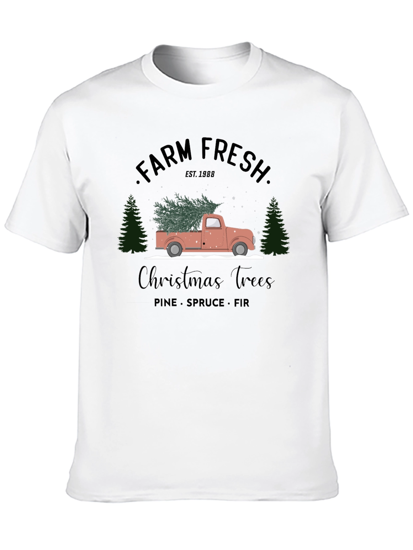 Farm Fresh Christmas Trees Graphic Tee