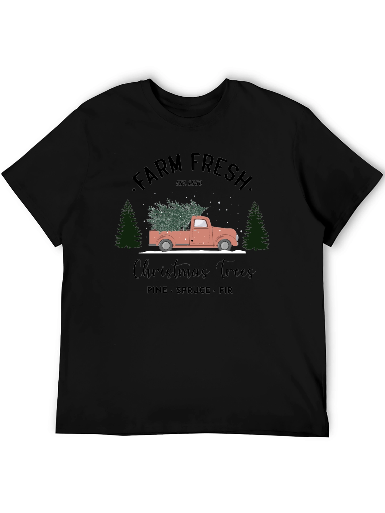 Farm Fresh Christmas Trees Graphic Tee