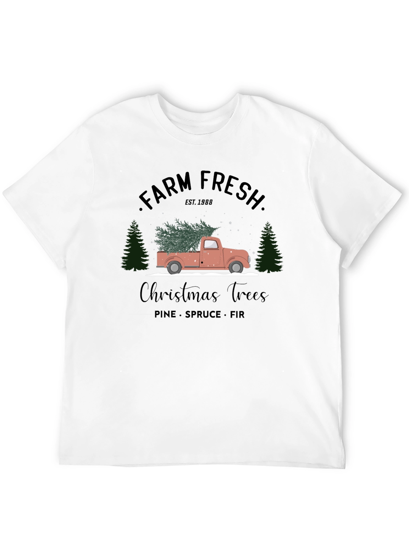 Farm Fresh Christmas Trees Graphic Tee