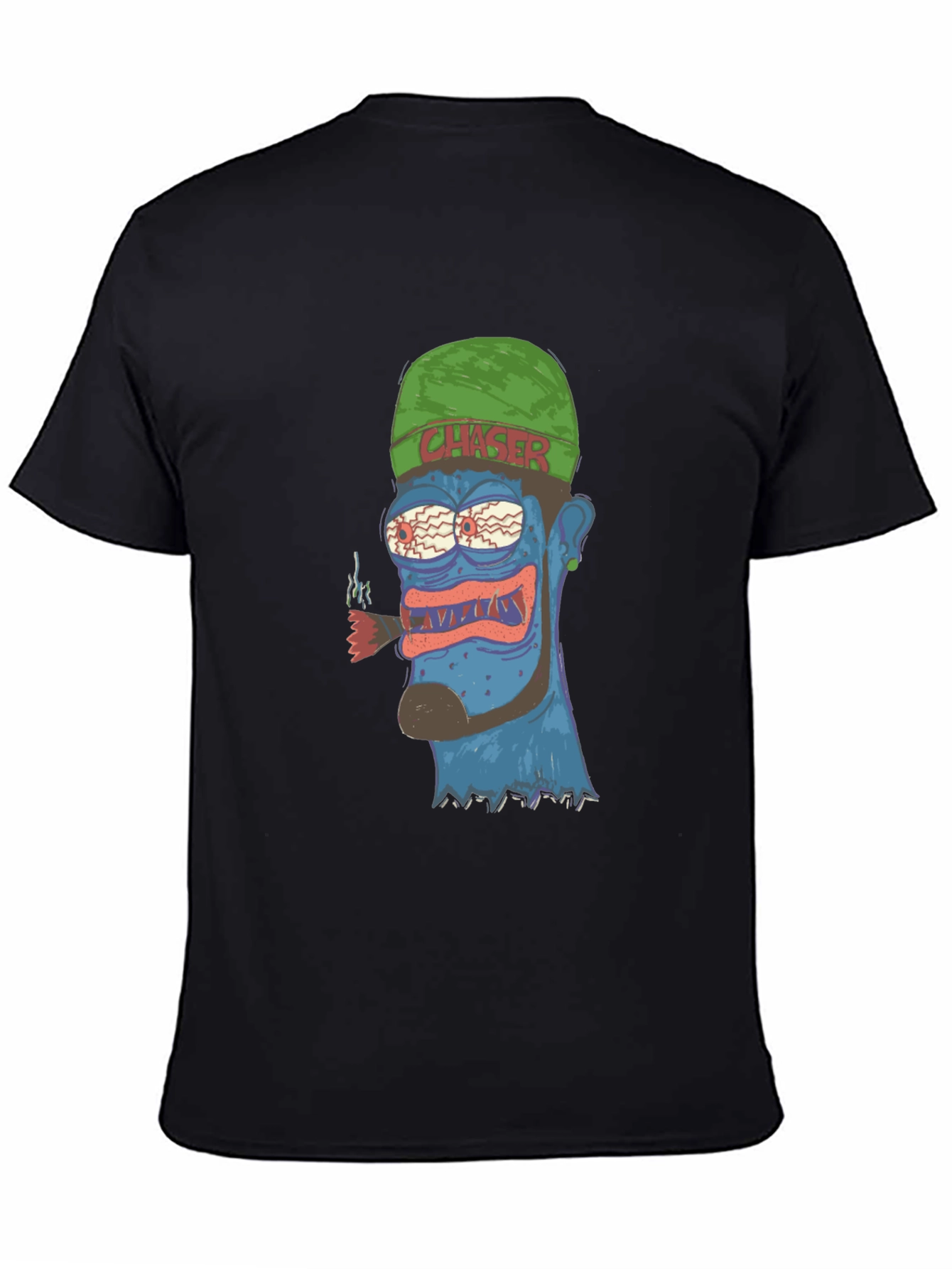 Crazy Cartoon Character Graphic T-Shirt
