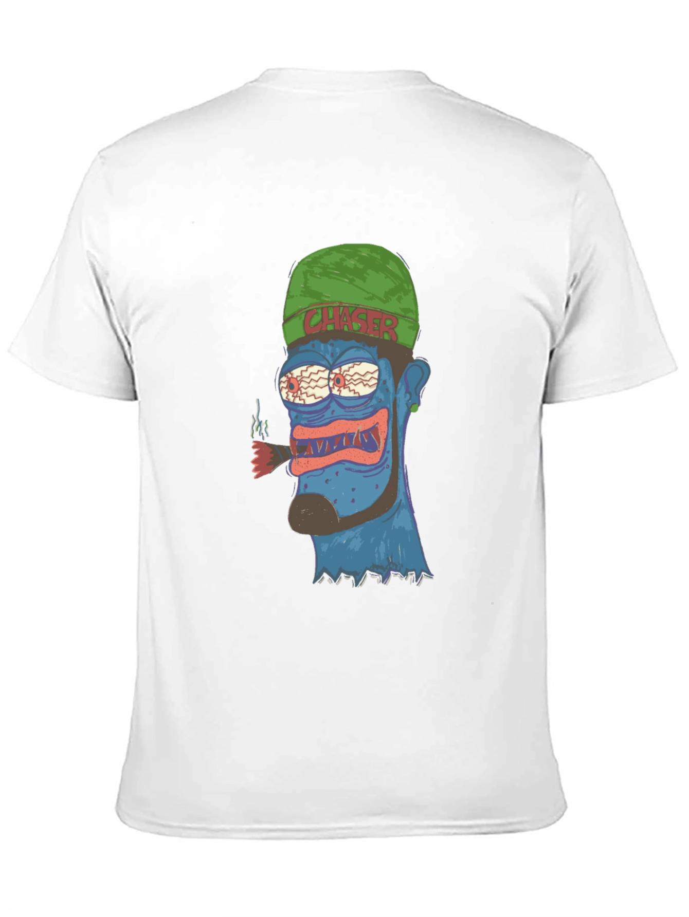 Crazy Cartoon Character Graphic T-Shirt