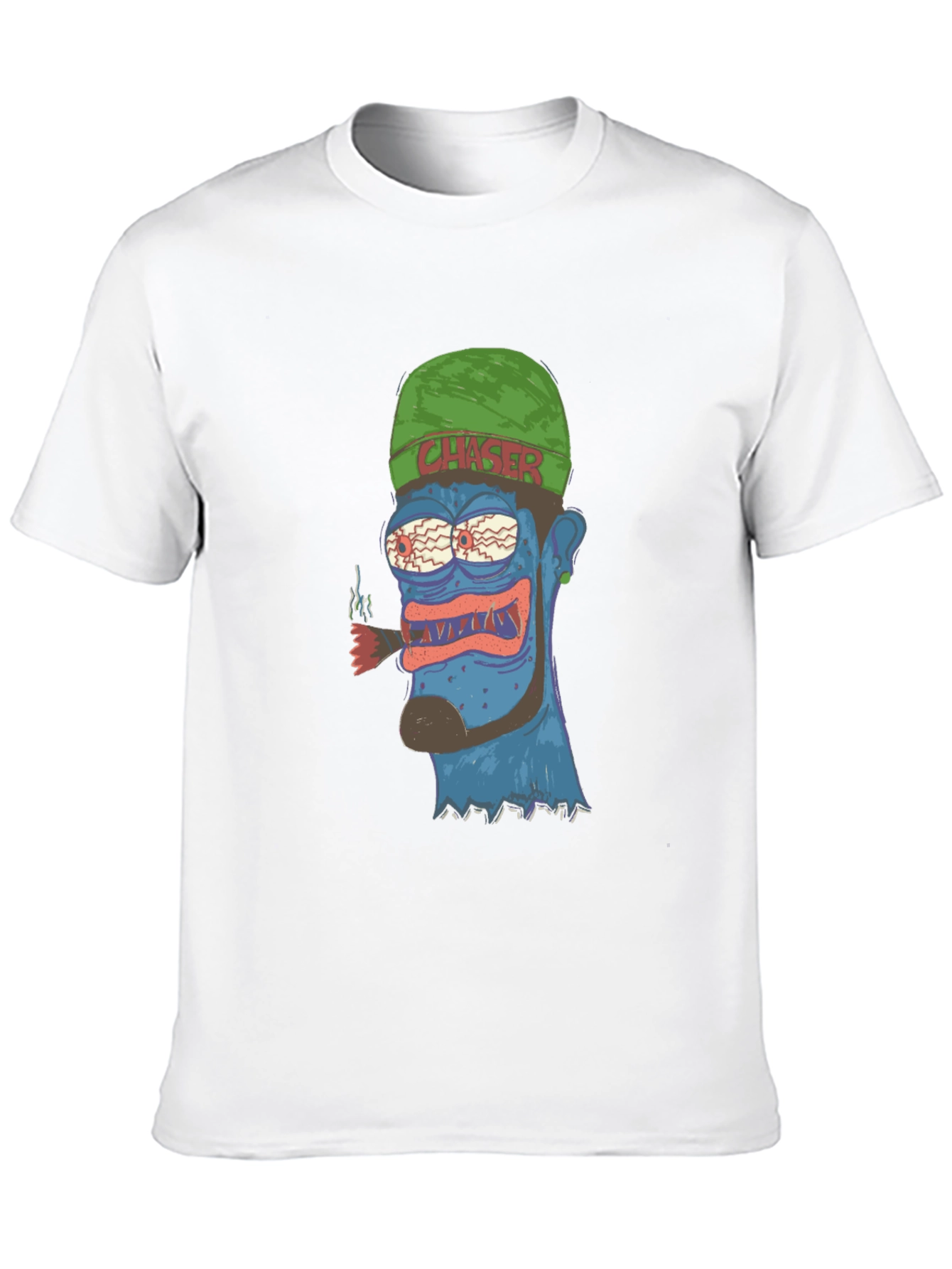 Crazy Cartoon Character Graphic T-Shirt
