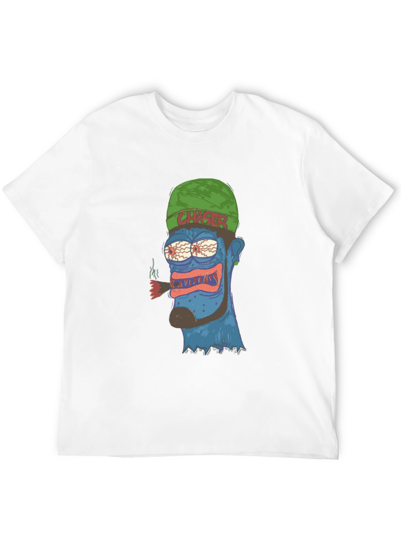 Crazy Cartoon Character Graphic T-Shirt
