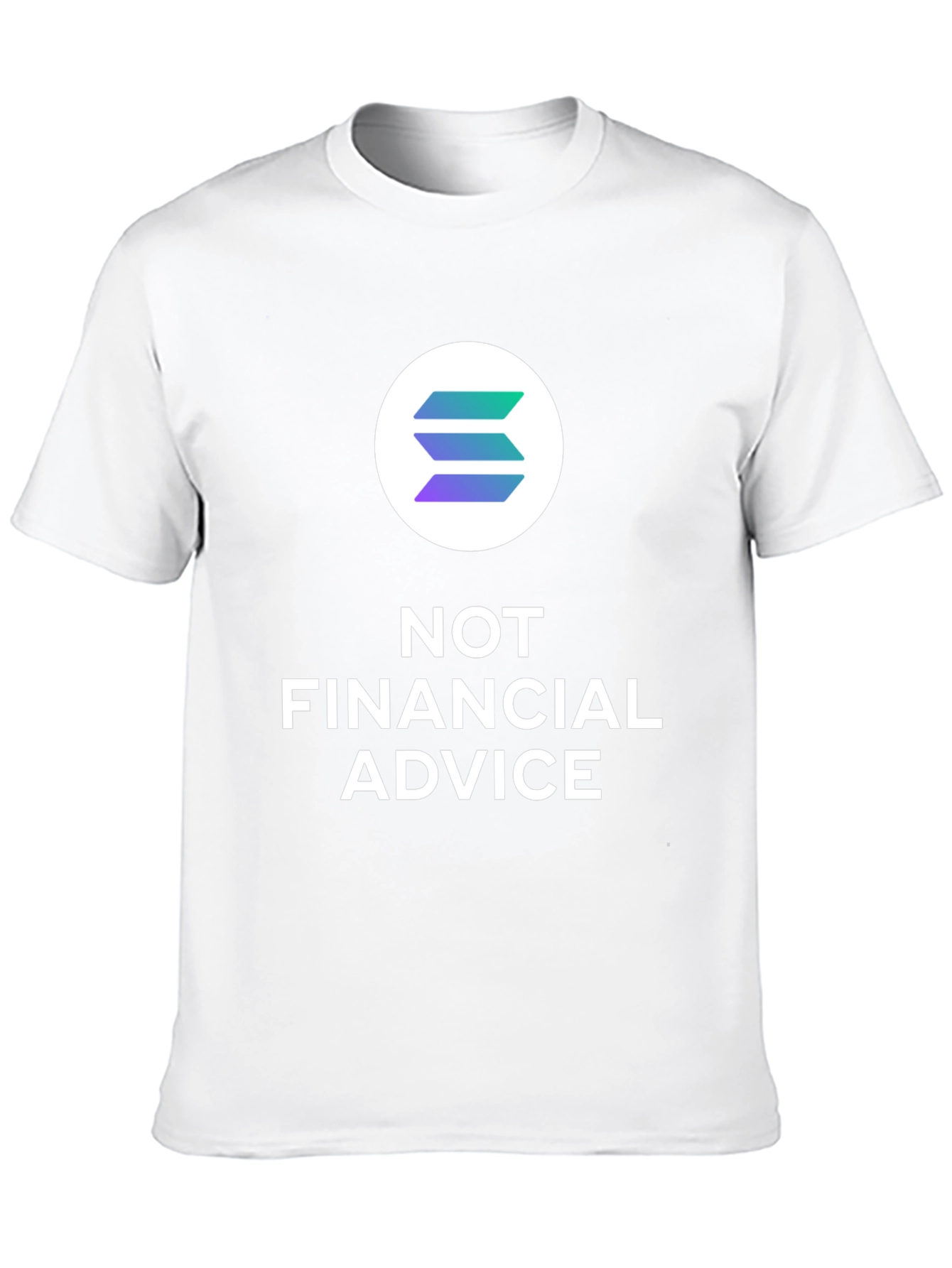 Solana Crypto Not Financial Advice Black T-Shirt