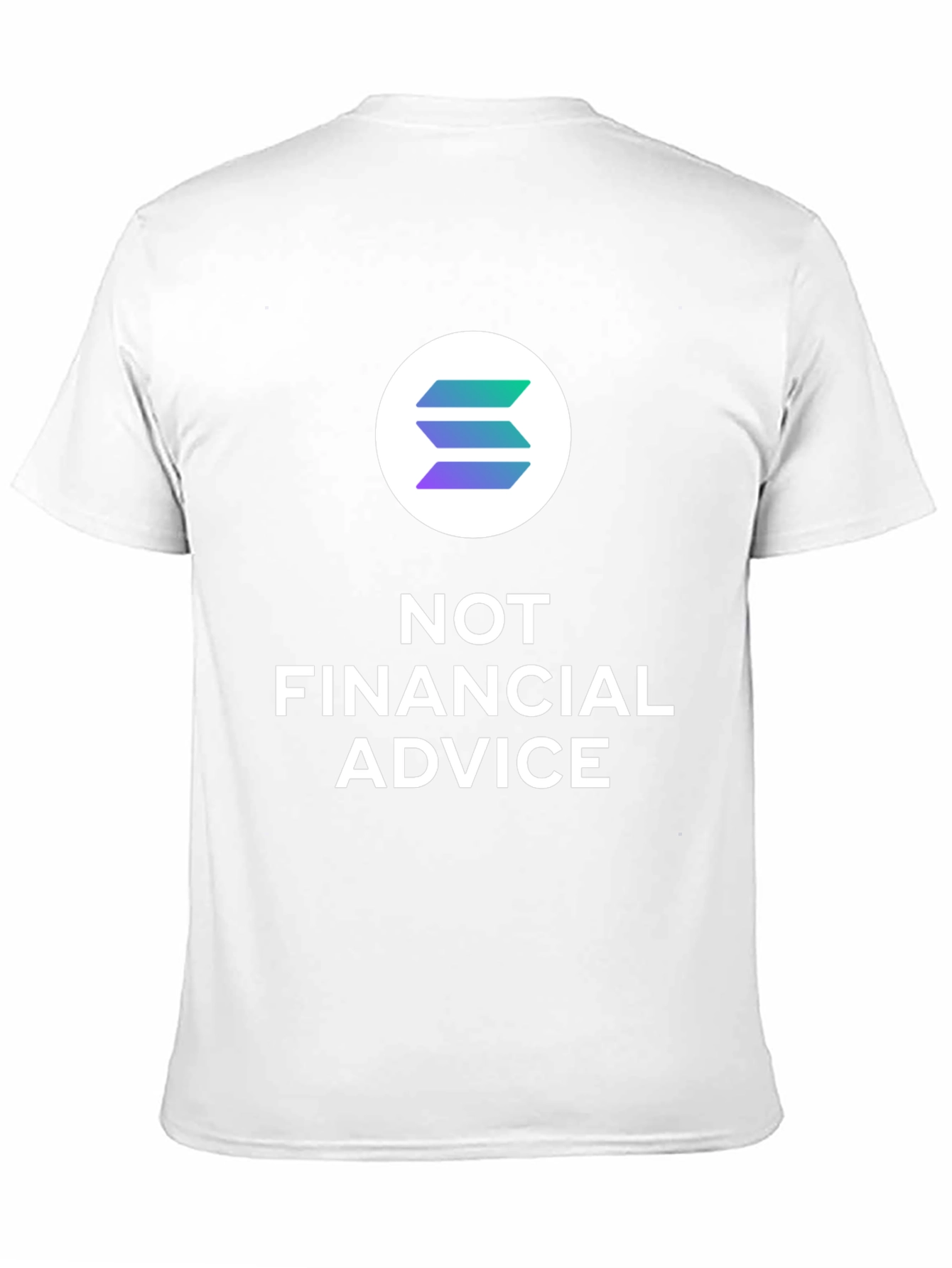 Solana Crypto Not Financial Advice Black T-Shirt