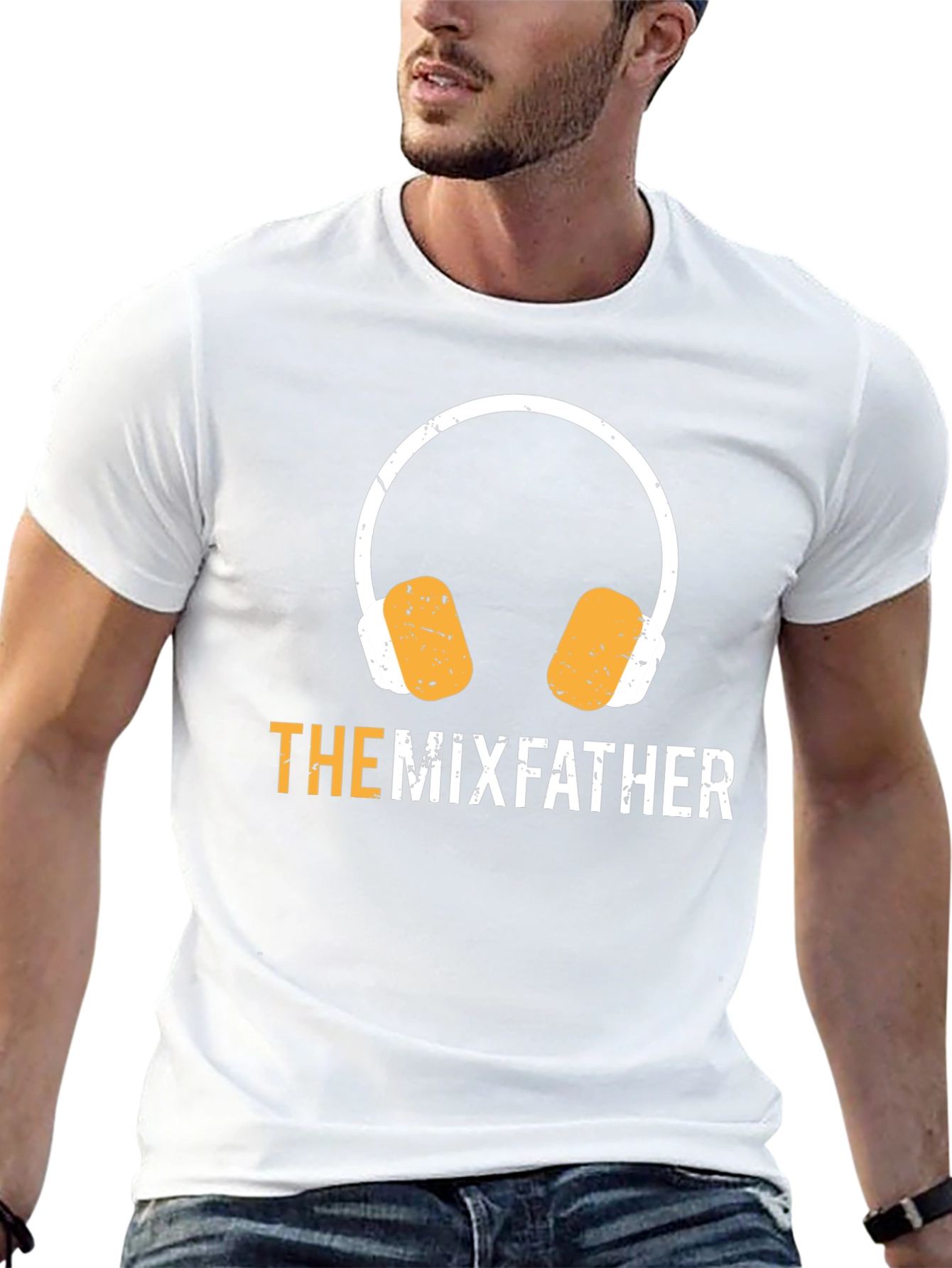 The Mixfather T-Shirt DJ Headphones