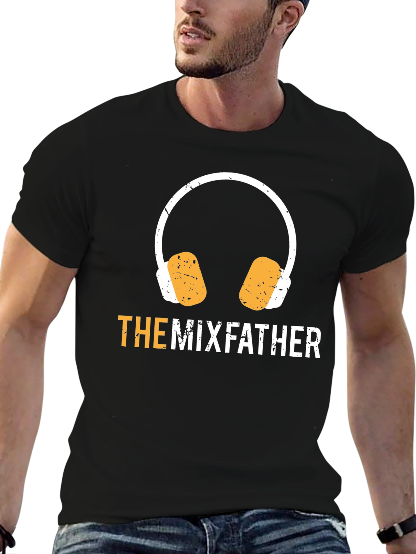 The Mixfather T-Shirt DJ Headphones