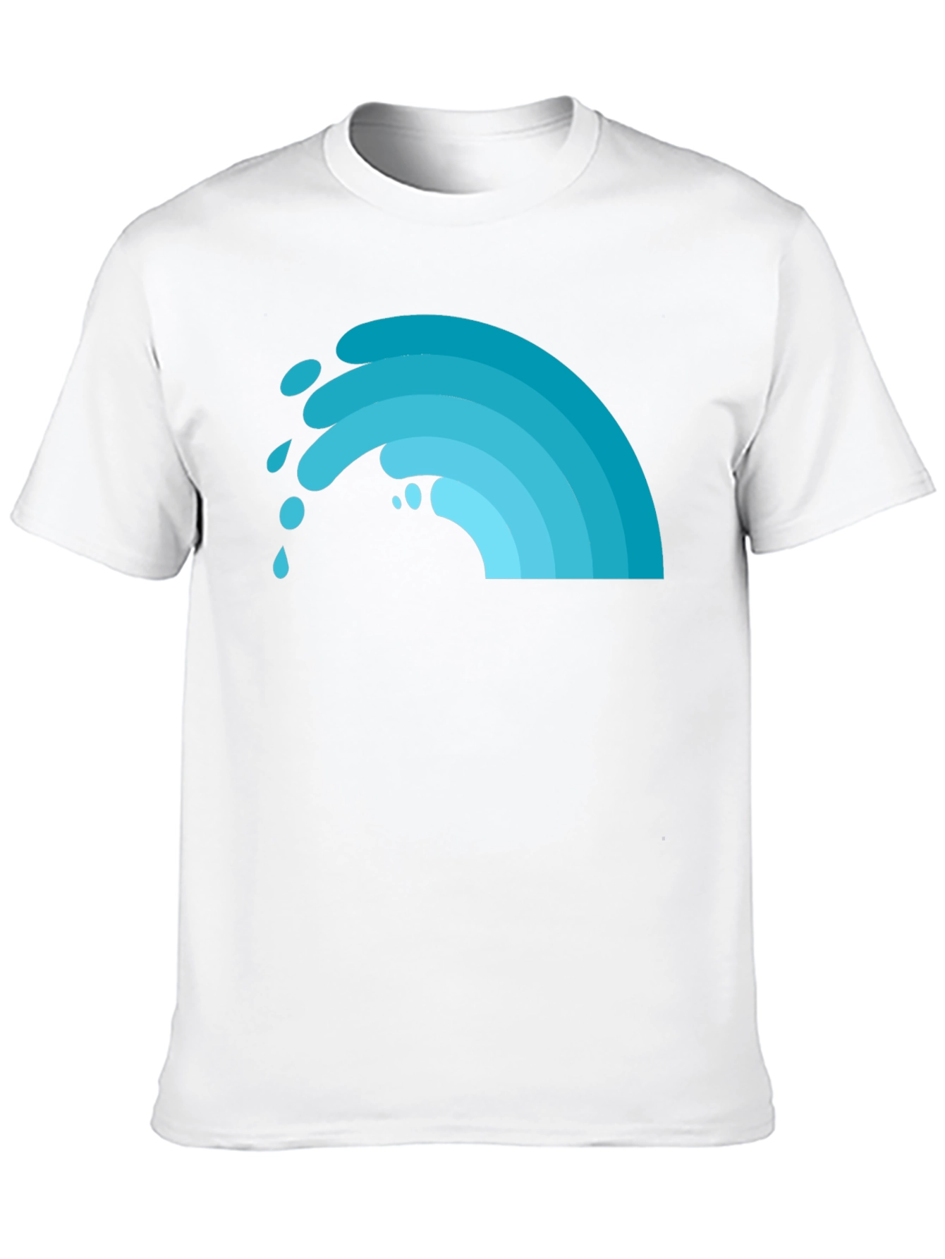 Cool Wave Graphic Tee - Black