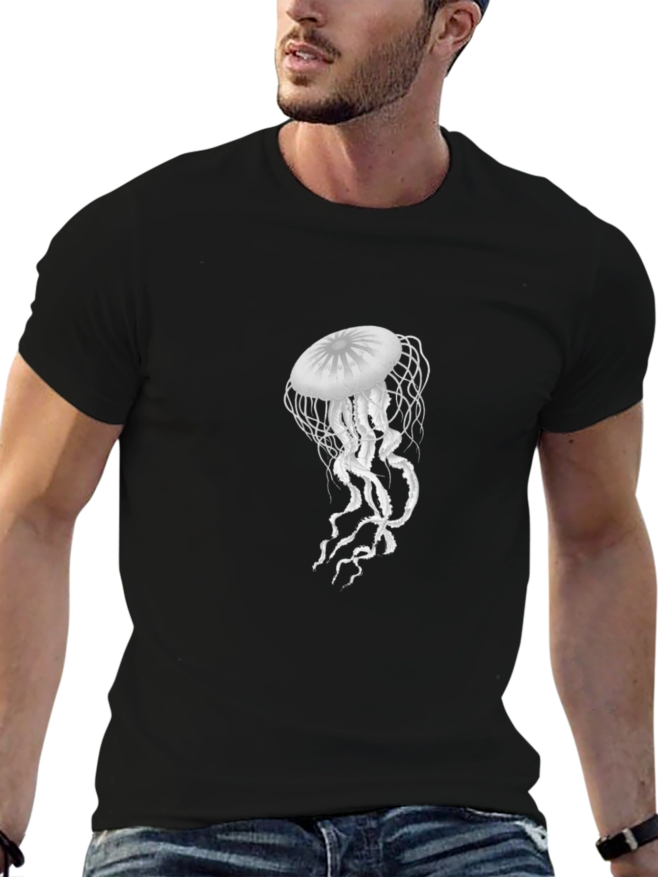 Jellyfish Graphic Black T-Shirt