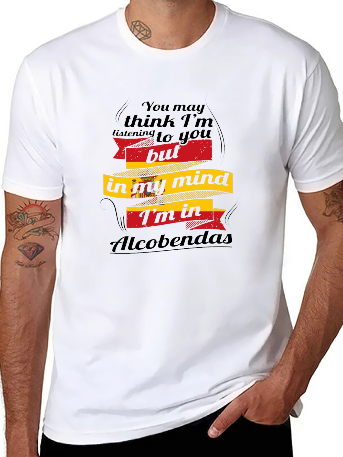 Alcobendas Mind T-Shirt Funny Travel Spain Holiday Top
