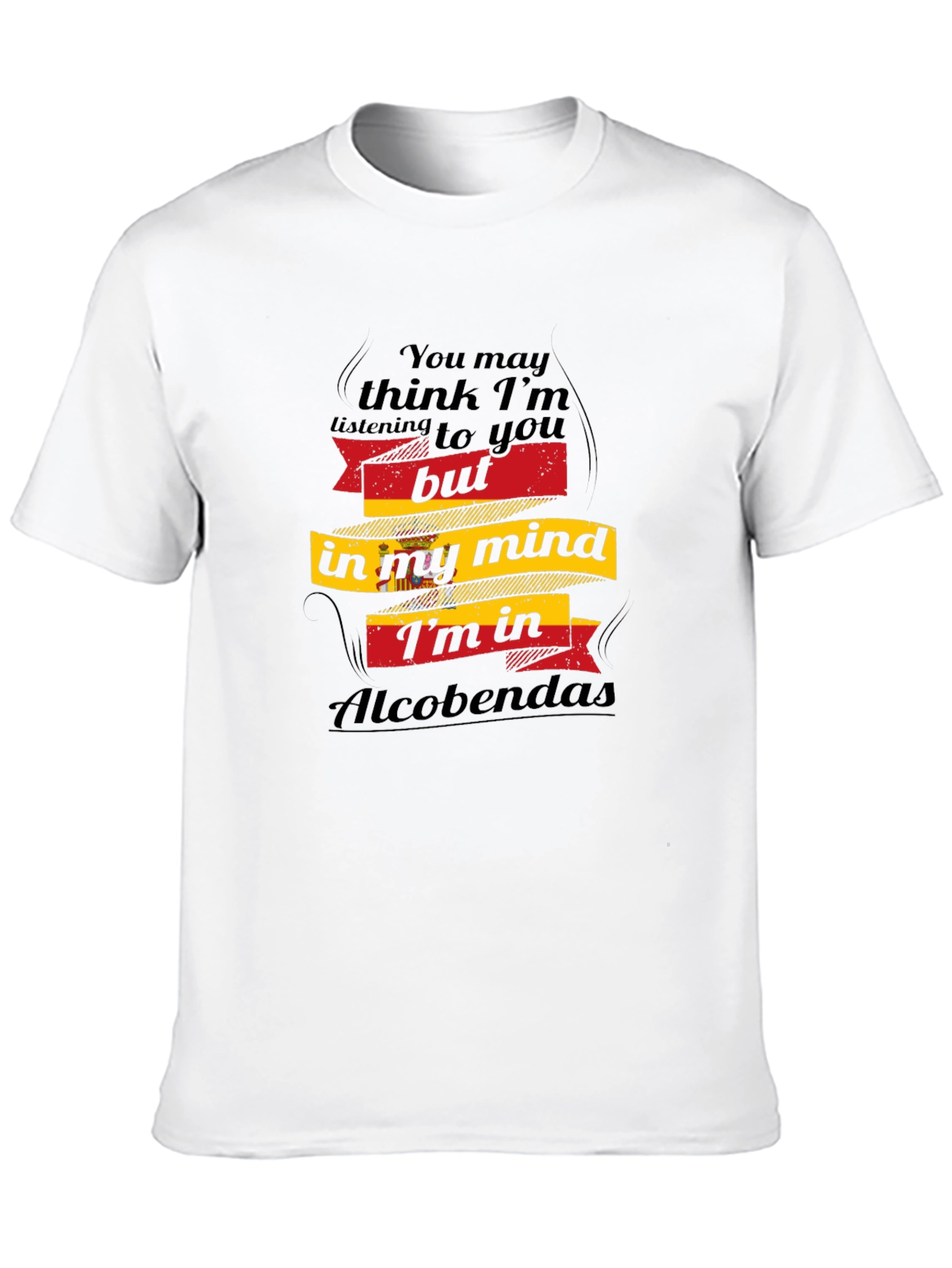 Alcobendas Mind T-Shirt Funny Travel Spain Holiday Top