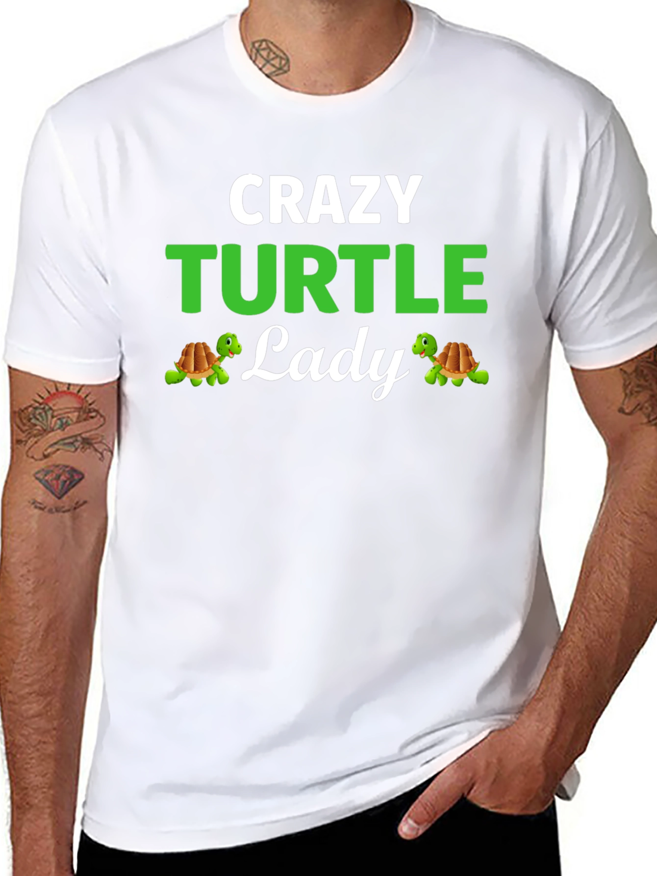 Crazy Turtle Lady T-Shirt - Turtle Lover Apparel