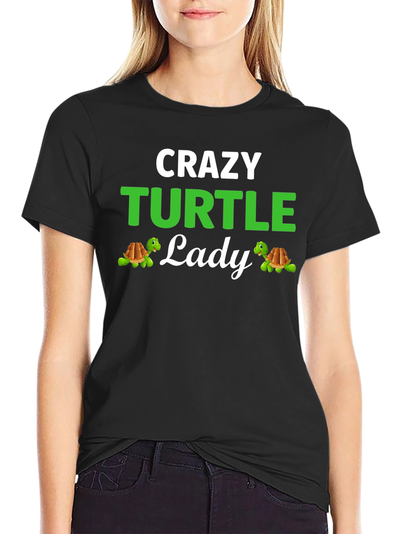 Crazy Turtle Lady T-Shirt - Turtle Lover Apparel