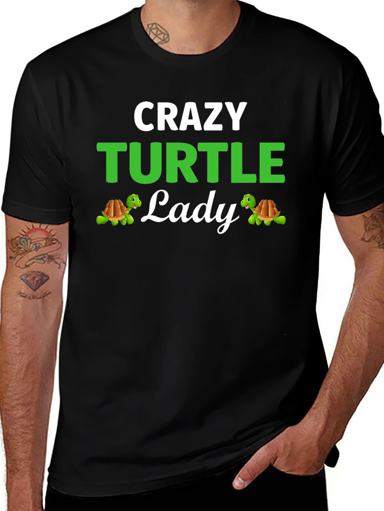 Crazy Turtle Lady T-Shirt - Turtle Lover Apparel