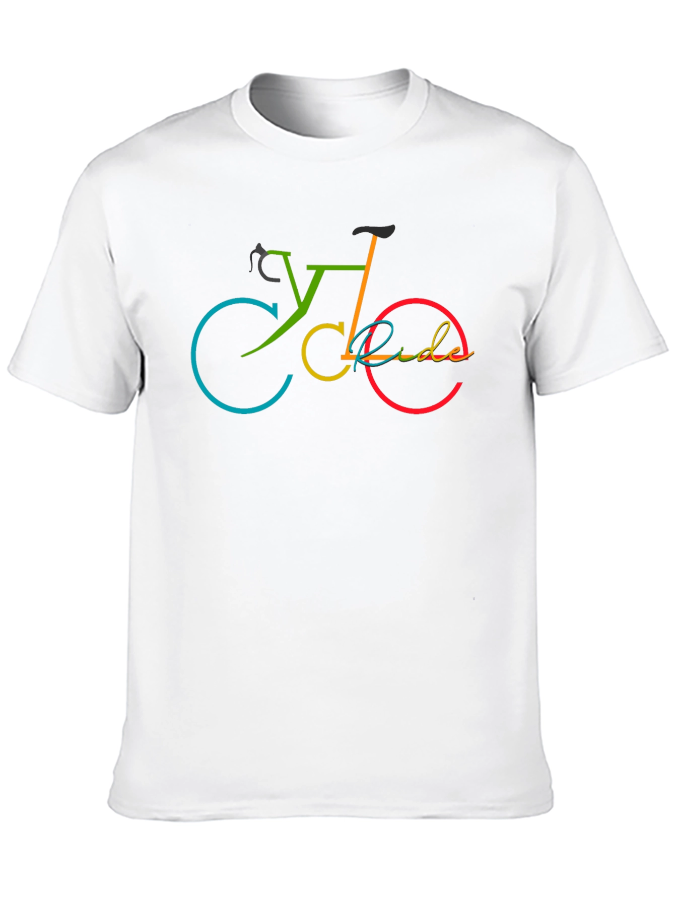 Cycle Ride Graphic T-Shirt - Black Cotton Tee