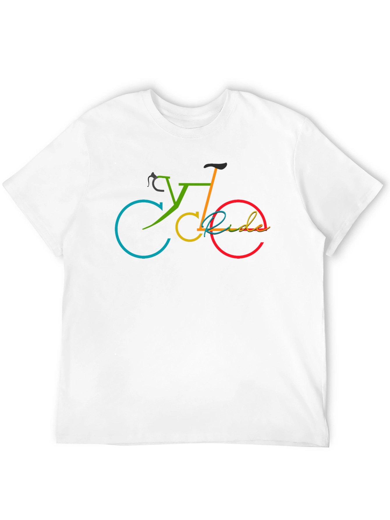 Cycle Ride Graphic T-Shirt - Black Cotton Tee