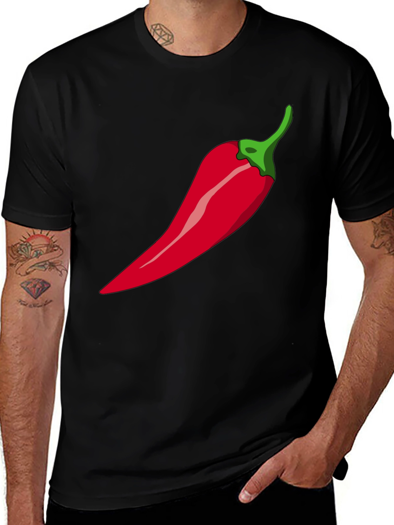 Chili Pepper Graphic T-Shirt - Spicy Style!