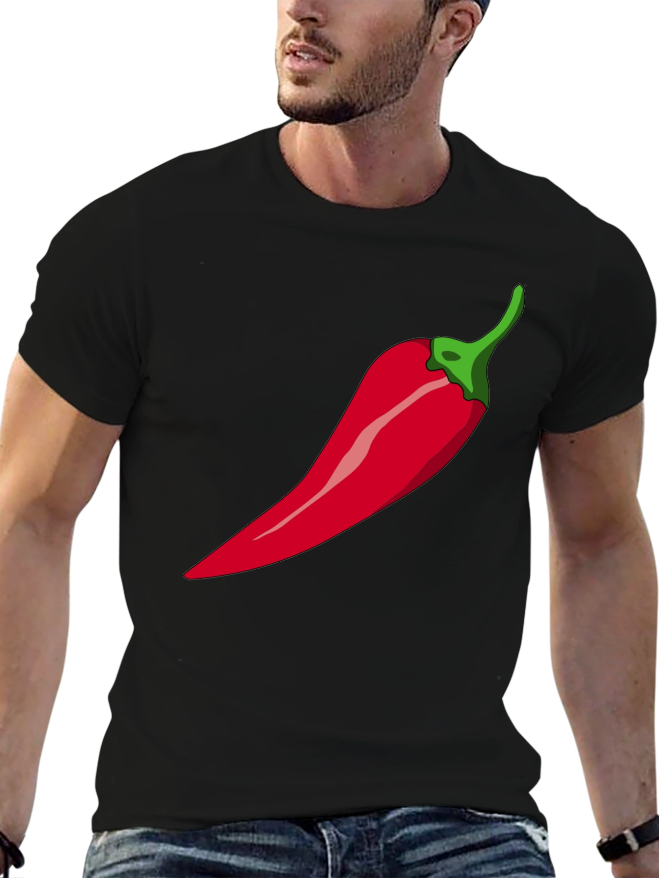 Chili Pepper Graphic T-Shirt - Spicy Style!