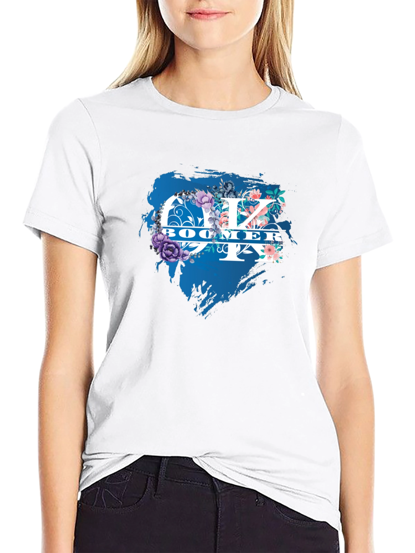 Ok Boomer Floral Graphic T-Shirt