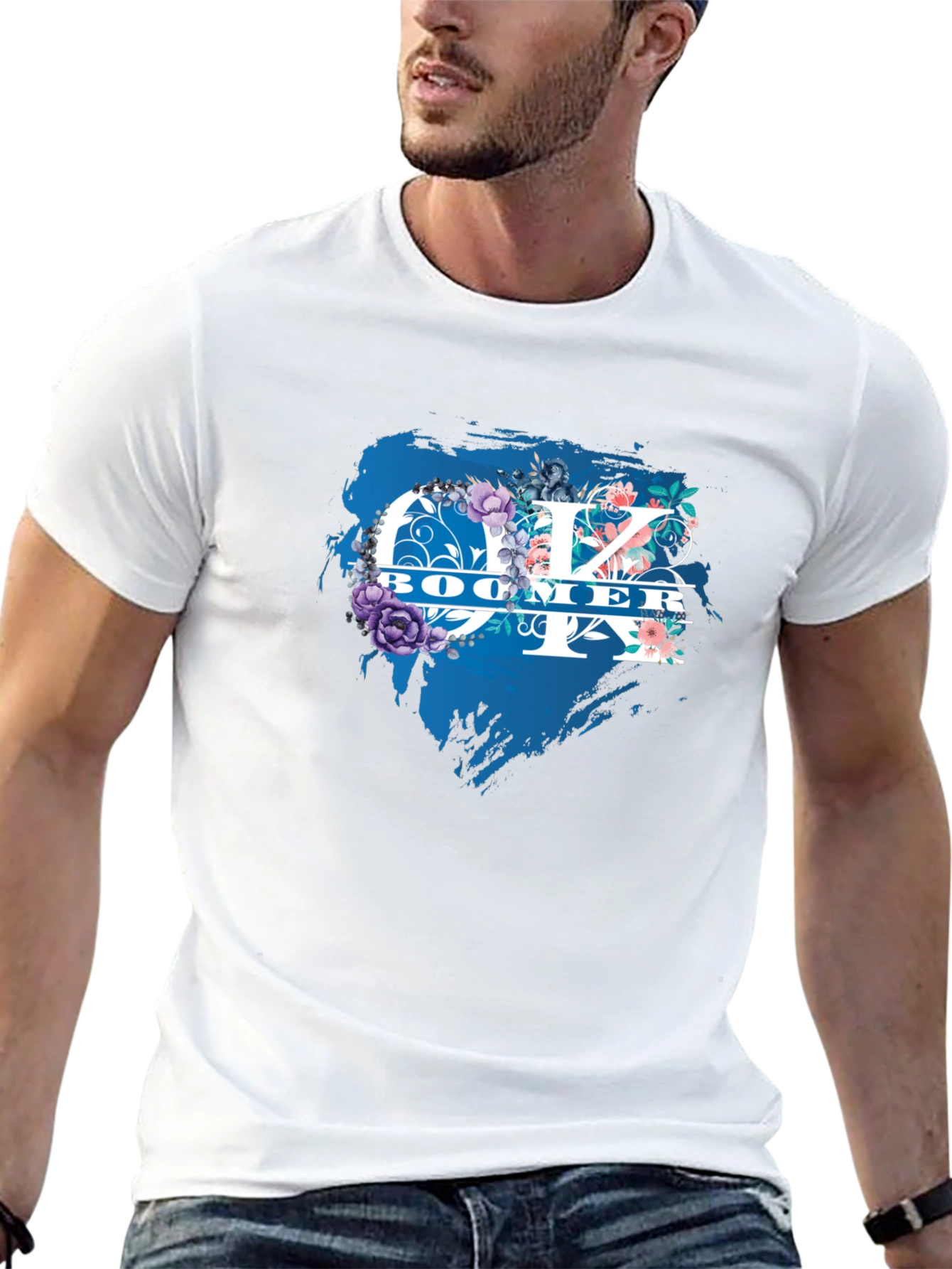Ok Boomer Floral Graphic T-Shirt