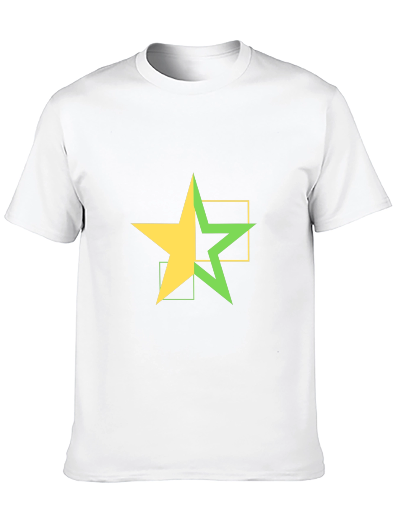 Modern Star Graphic Tee - Black