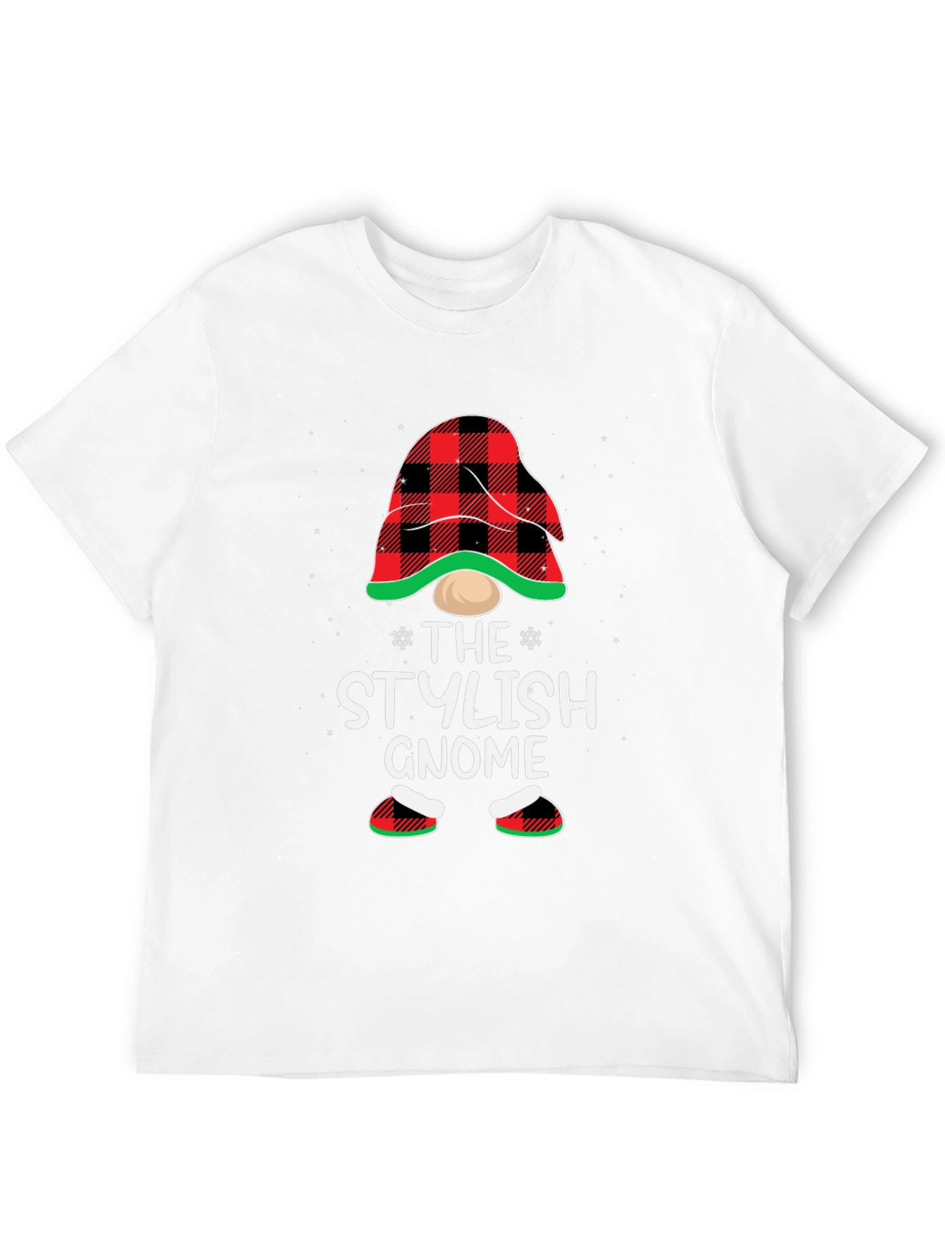 Stylish Gnome Graphic Tee - Festive & Fun!
