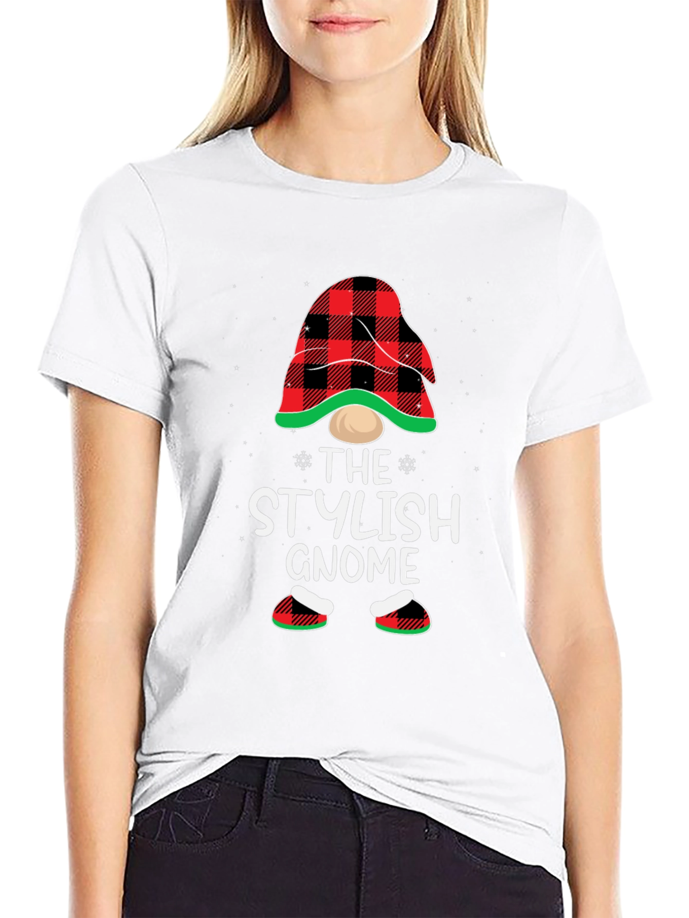 Stylish Gnome Graphic Tee - Festive & Fun!