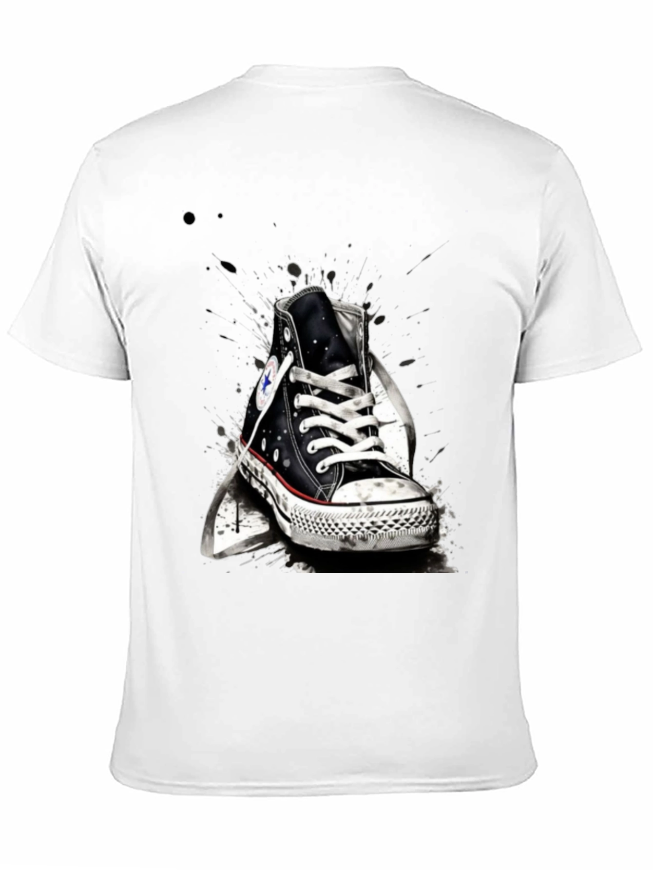 Sneaker Graphic T-Shirt - Casual Black Tee