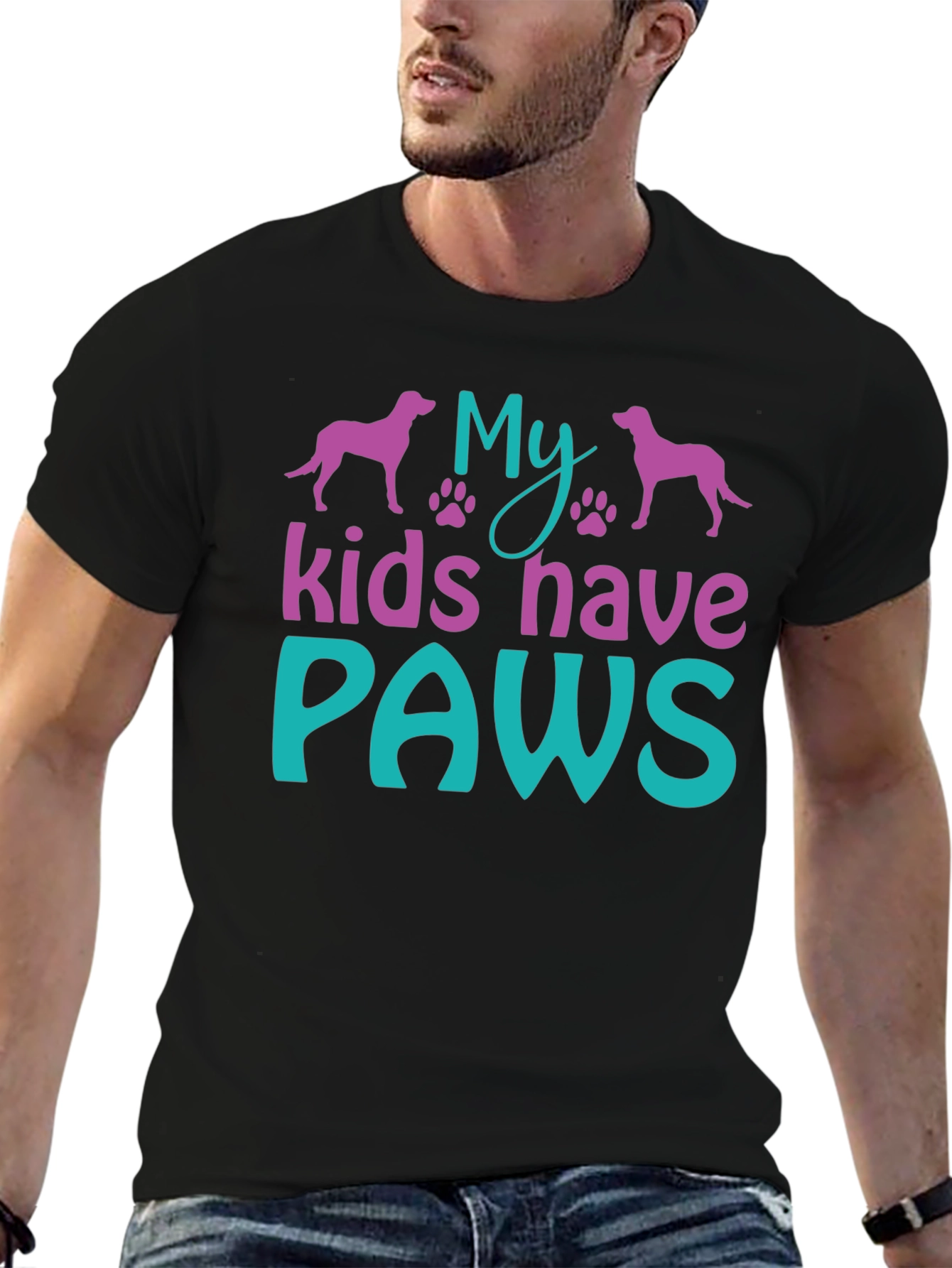 My Kids Have Paws T-Shirt - Dog Lover Tee