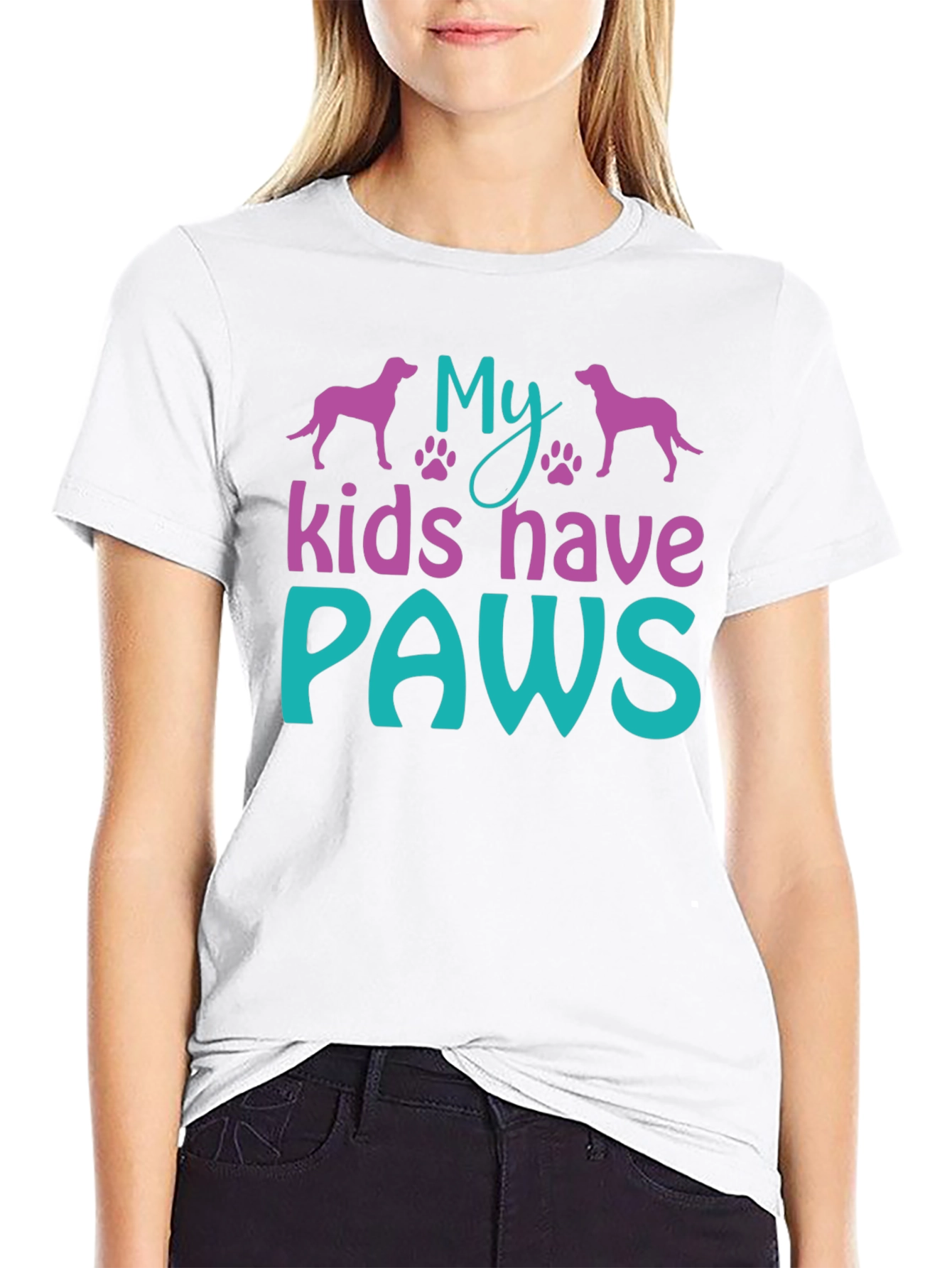 My Kids Have Paws T-Shirt - Dog Lover Tee