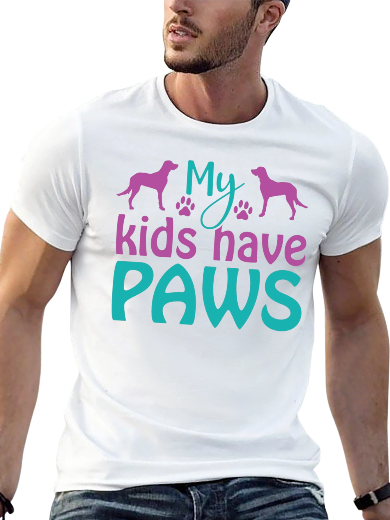 My Kids Have Paws T-Shirt - Dog Lover Tee