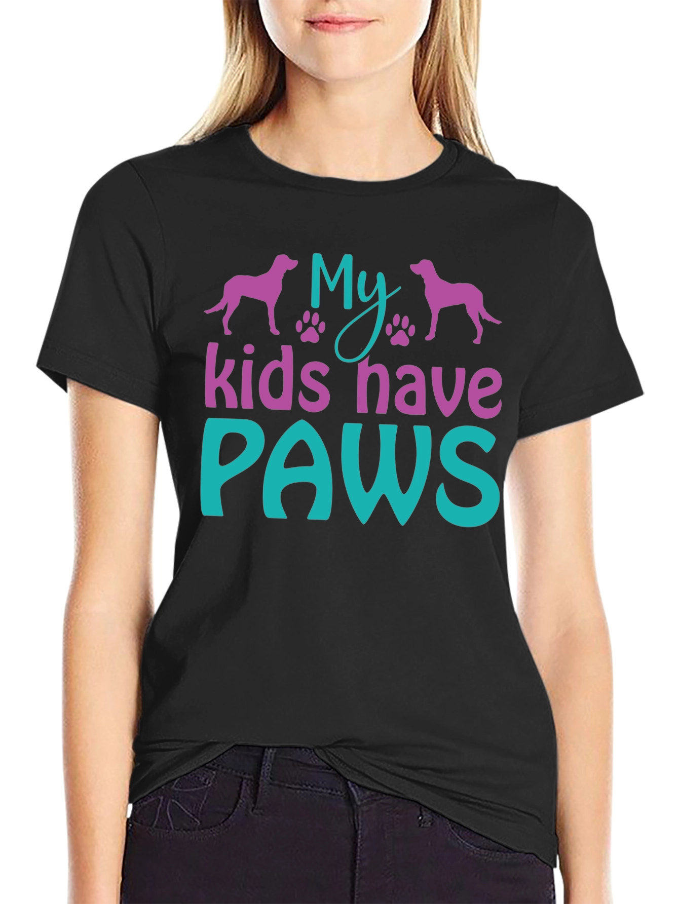 My Kids Have Paws T-Shirt - Dog Lover Tee