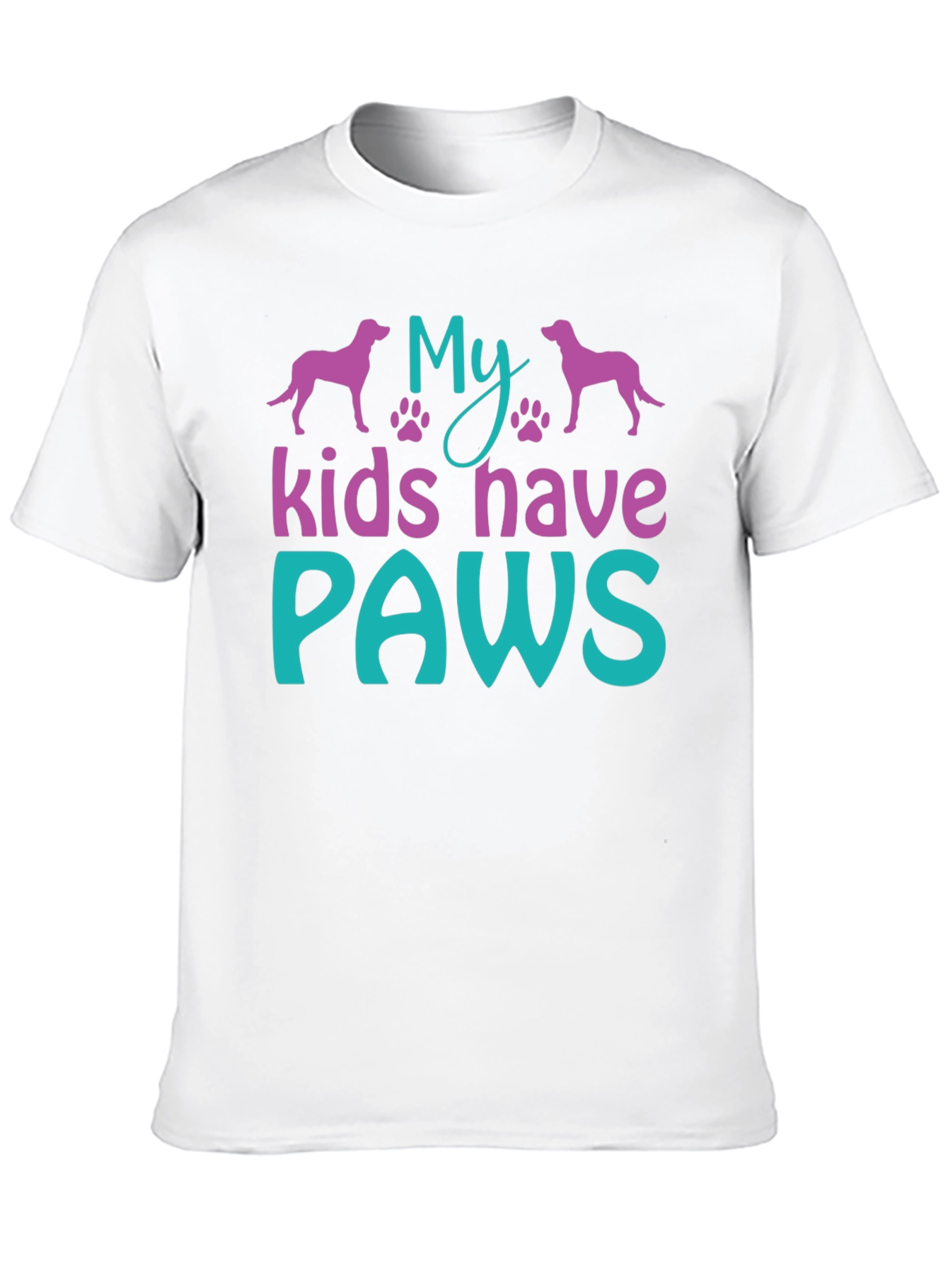 My Kids Have Paws T-Shirt - Dog Lover Tee