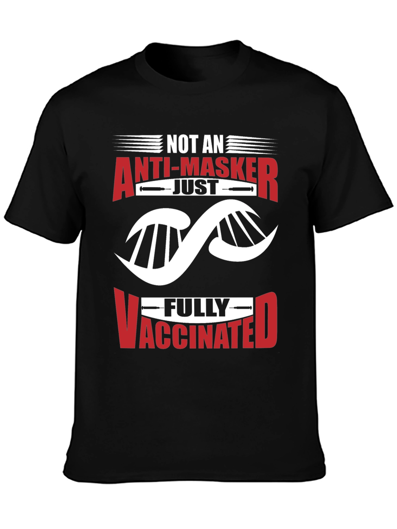 Anti-Masker Fully Vaccinated Graphic T-Shirt
