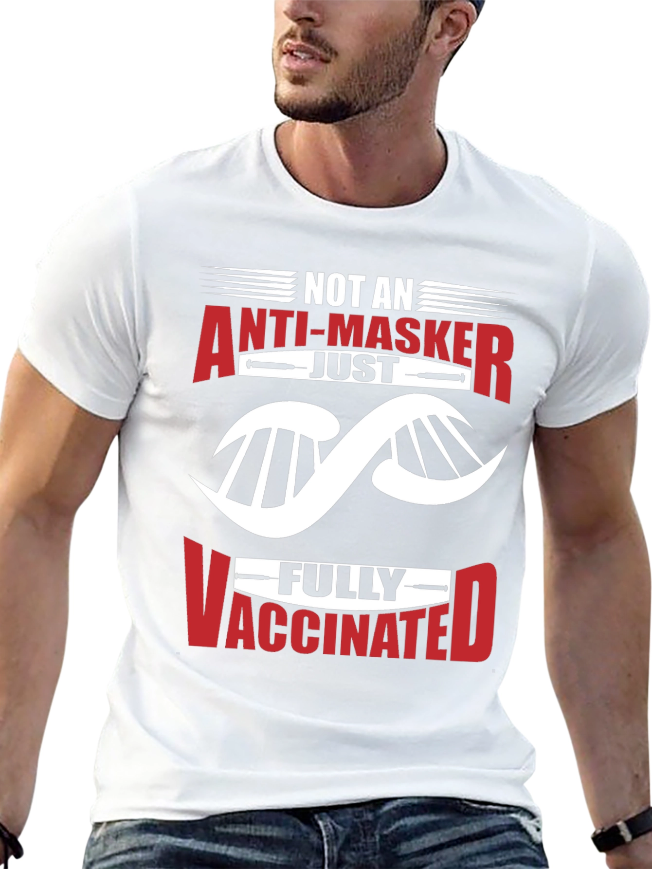 Anti-Masker Fully Vaccinated Graphic T-Shirt