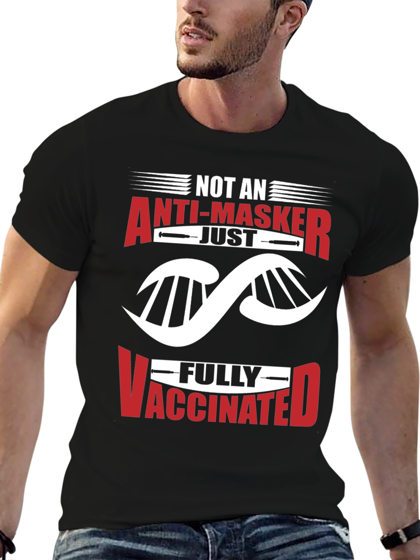Anti-Masker Fully Vaccinated Graphic T-Shirt