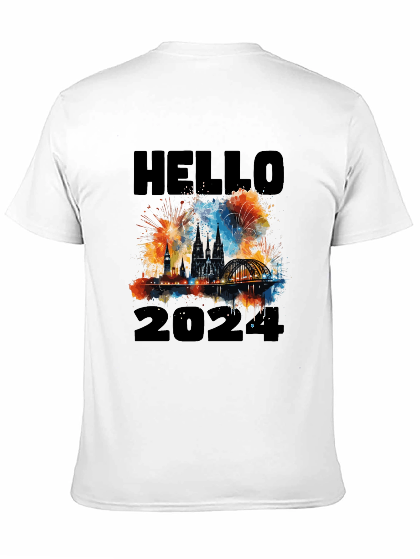 Hello 2024 Cologne Fireworks T-Shirt