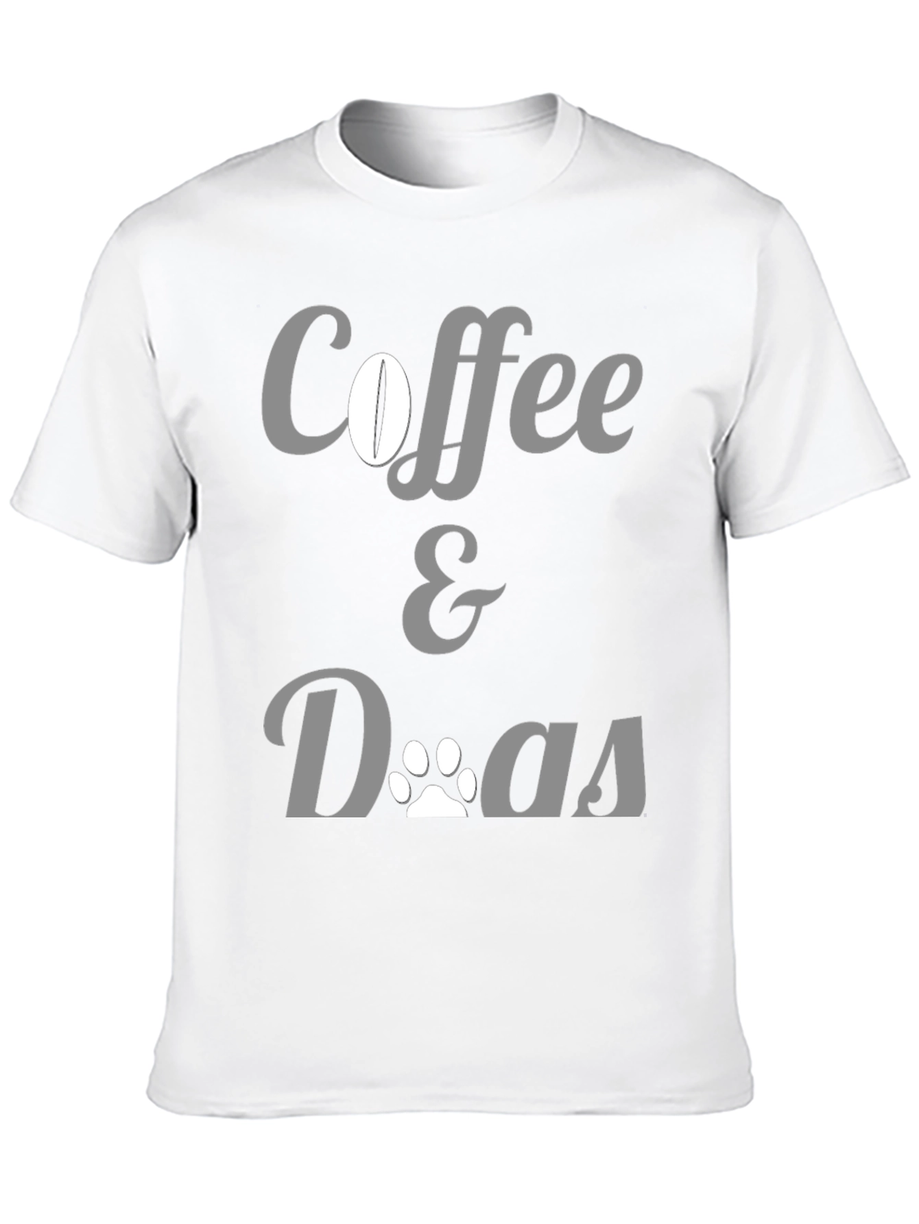 Coffee & Dogs Graphic Tee - Unisex Black T-Shirt