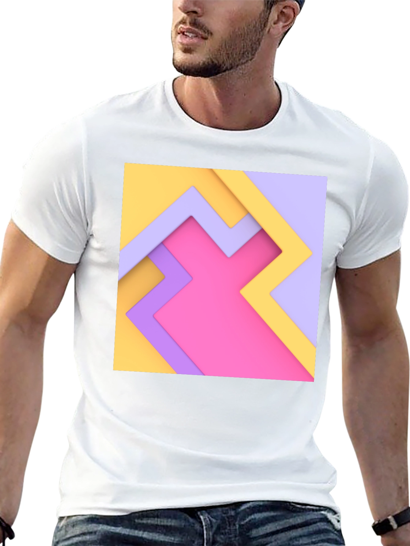 Abstract Geometric T-Shirt - Modern Design