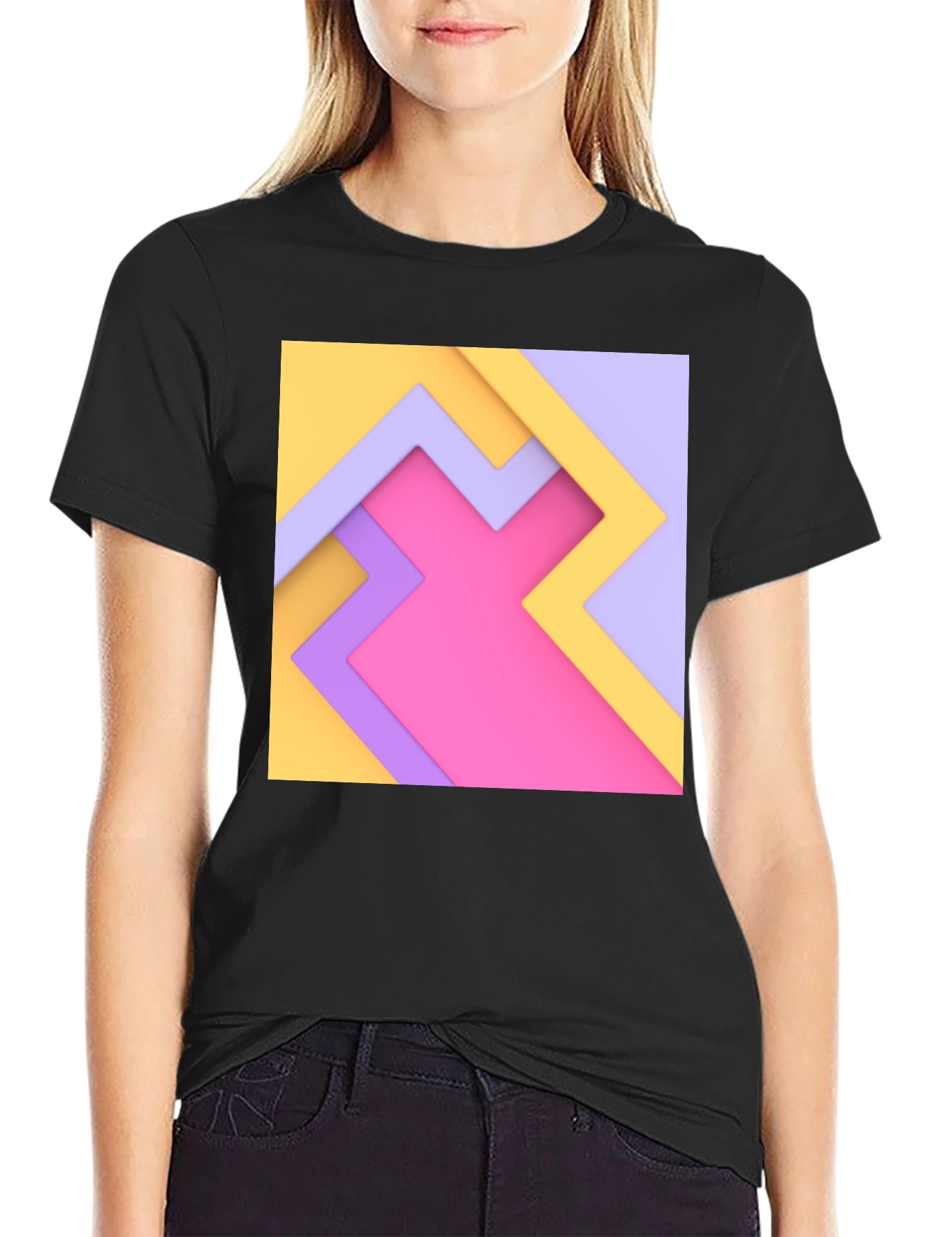 Abstract Geometric T-Shirt - Modern Design