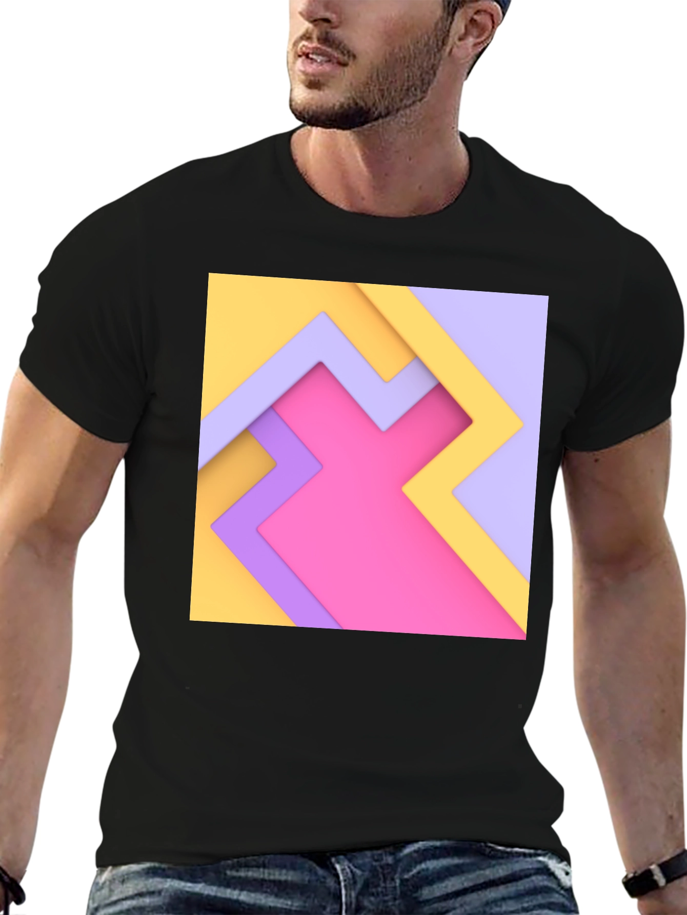 Abstract Geometric T-Shirt - Modern Design