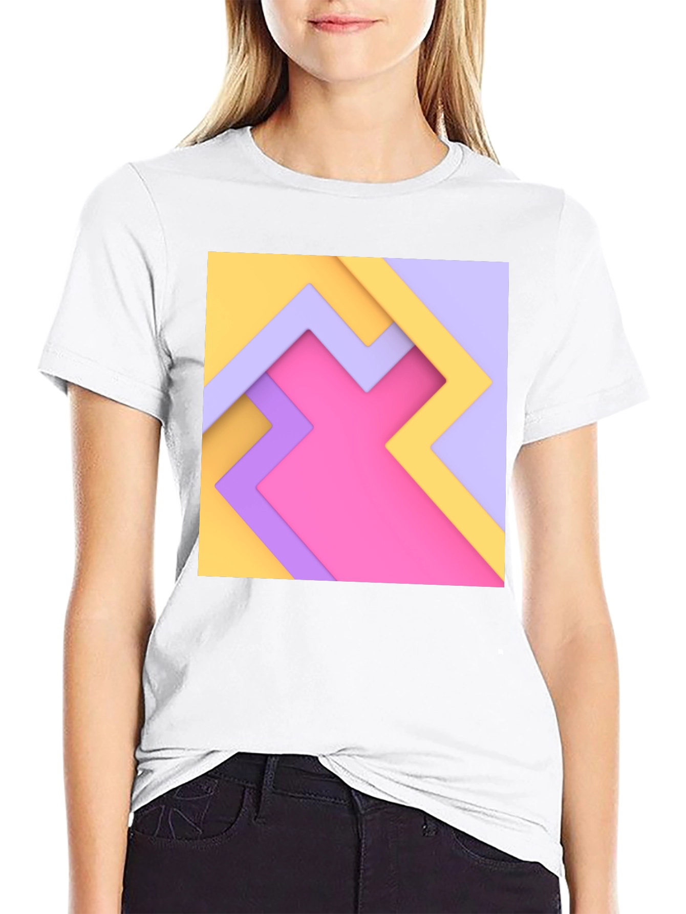 Abstract Geometric T-Shirt - Modern Design