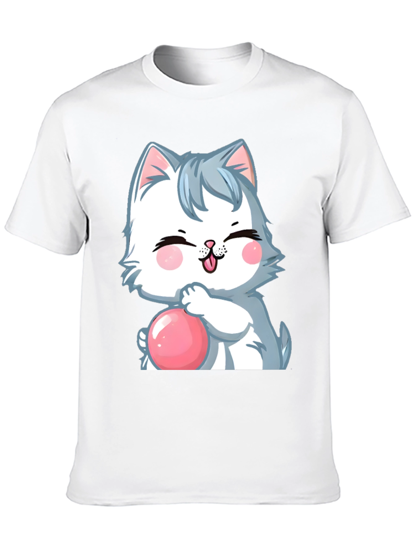 Cartoon Cat Bubble T-Shirt