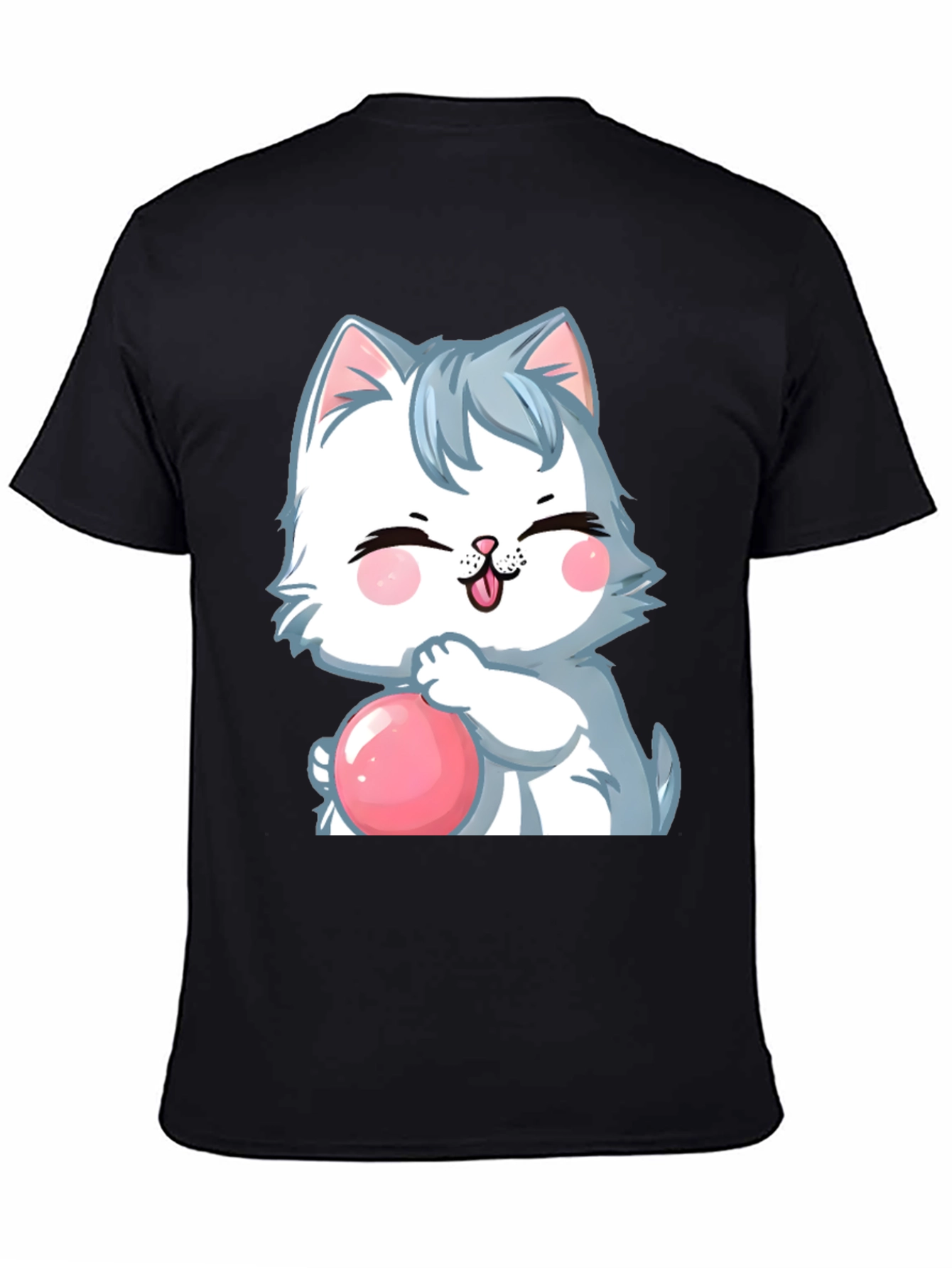 Cartoon Cat Bubble T-Shirt