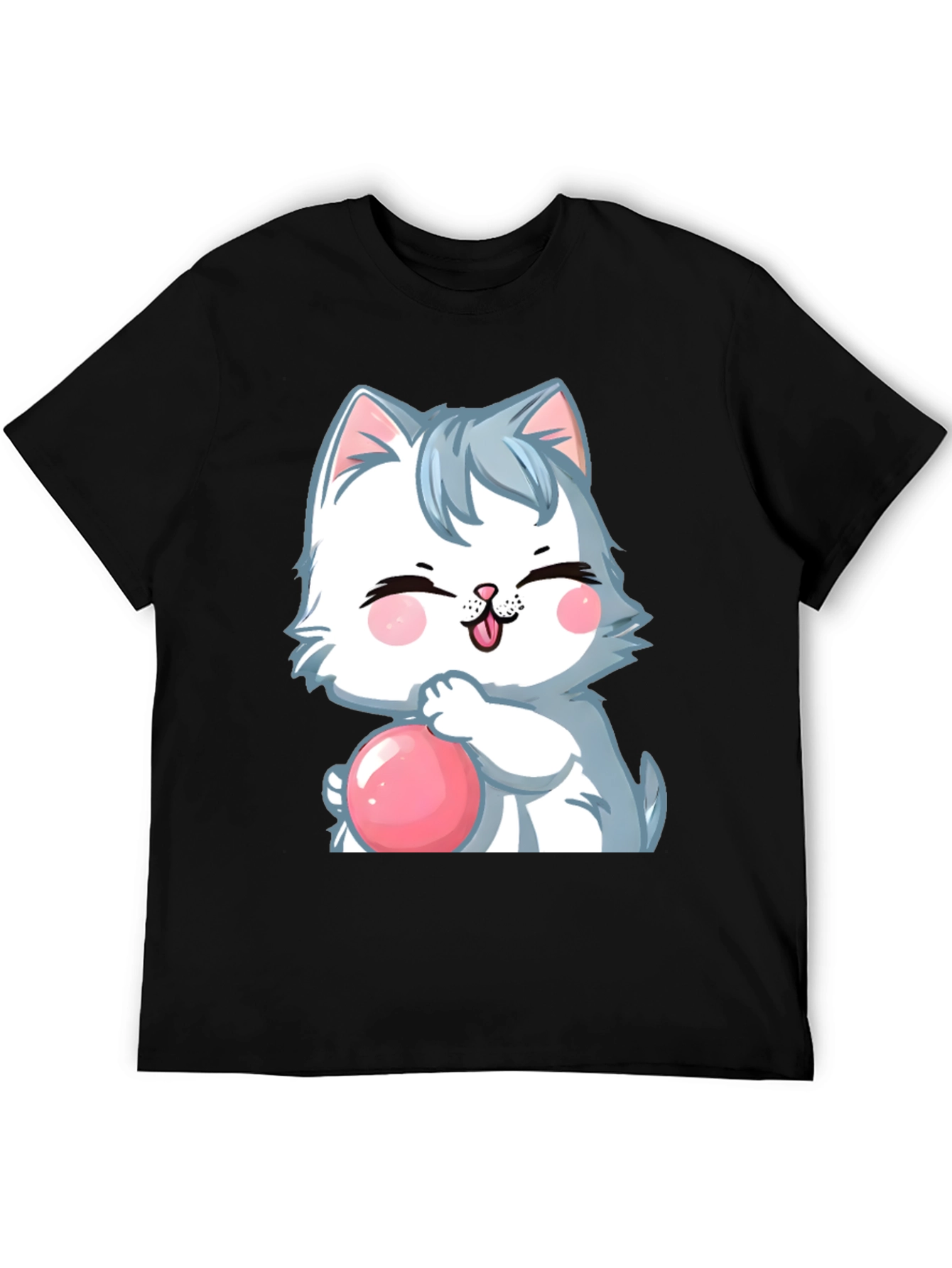 Cartoon Cat Bubble T-Shirt