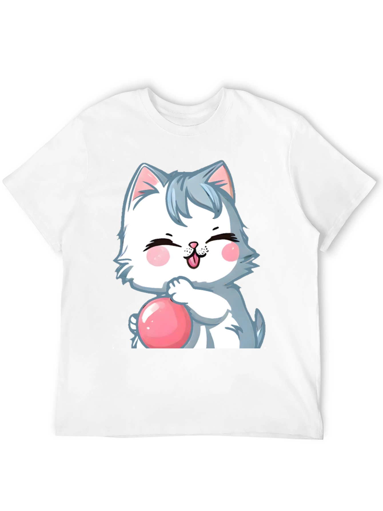 Cartoon Cat Bubble T-Shirt